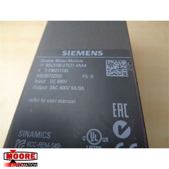 Buy Siemens 6SL3121-2TE21-0AA3 Double Motor Module 9A / 9A from CNC BOTE