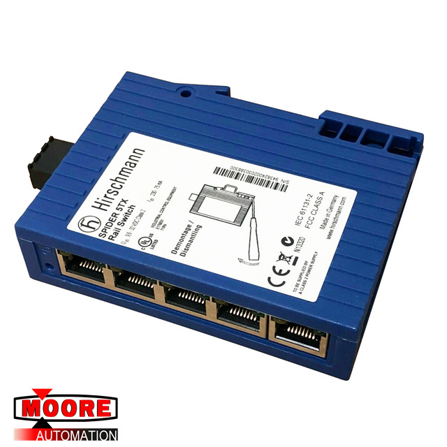 SPIDER 5TX HIRSCHMANN Unmanaged Industrial DIN Rail Mount